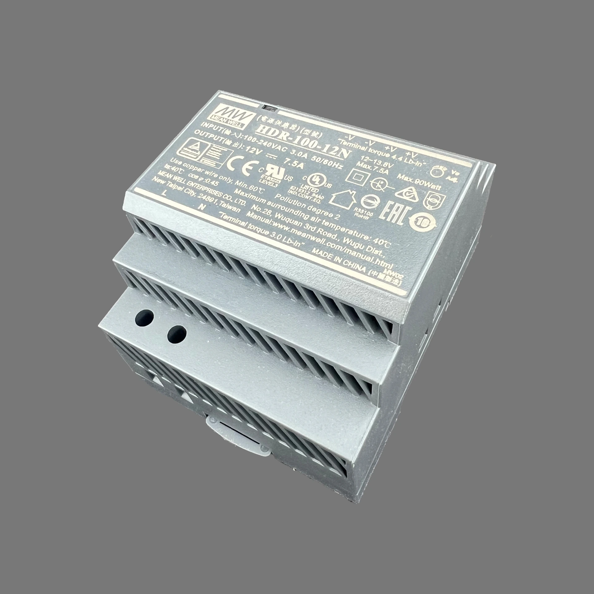 POWER SUPPLY DINRAIL 12VDC 100W